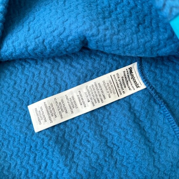 New Patagonia R1 Air 1/2 Zip Neck Women's XL Lagom Blue Pullover Fleece Pullover - Picture 7 of 9
